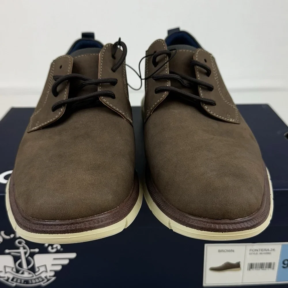 Dockers Men's Fontera 24 Lace Casual Dress Shoe Padded Tongue & Heel Cup Sz 11